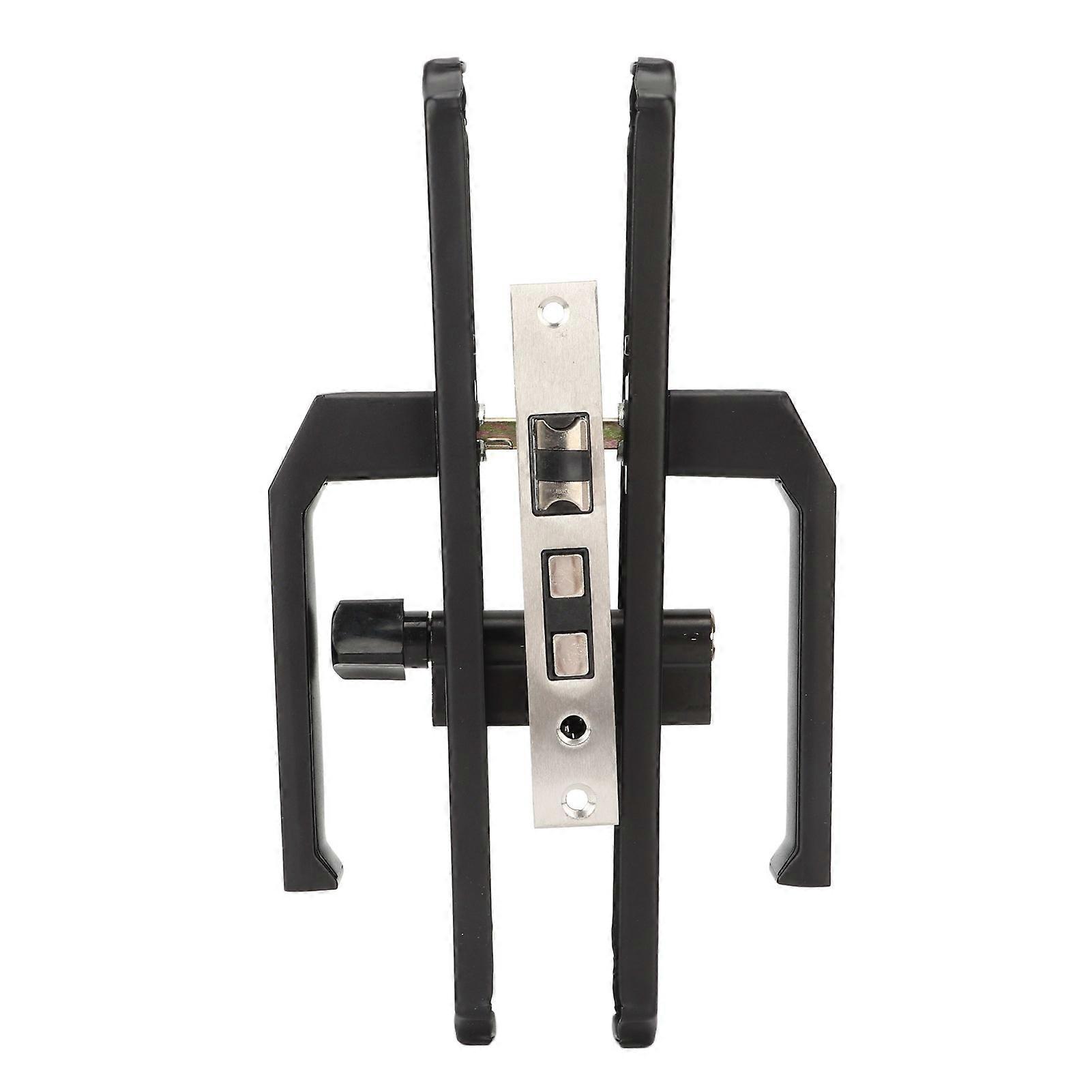 Door Handle Strong Aluminium Alloy Antioxidant Easy Mounting Straight Door Lever with 3 Keys for Repair Replacement 