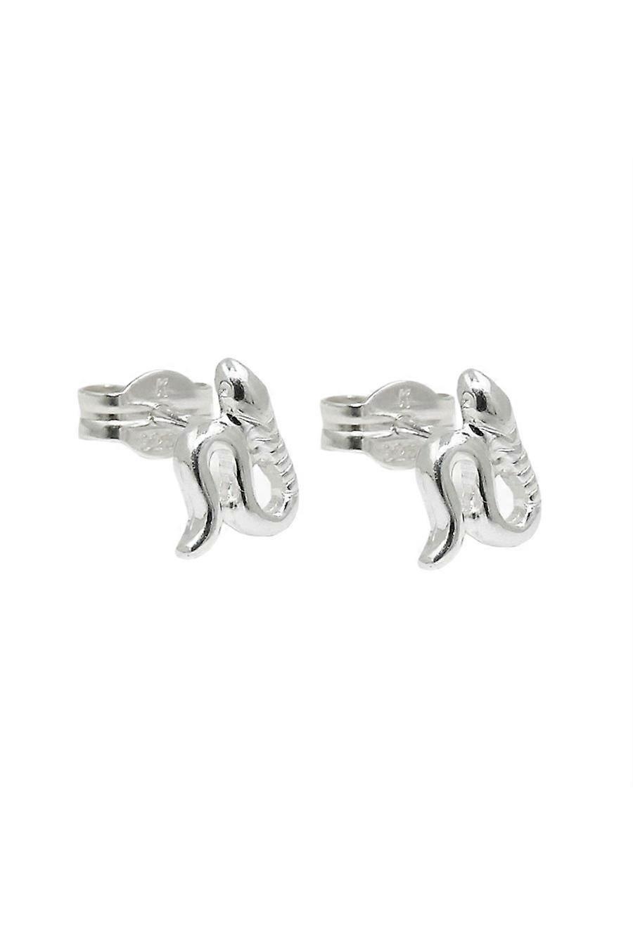 Stud Earrings Small Snakes Silver 925 - Gl91126