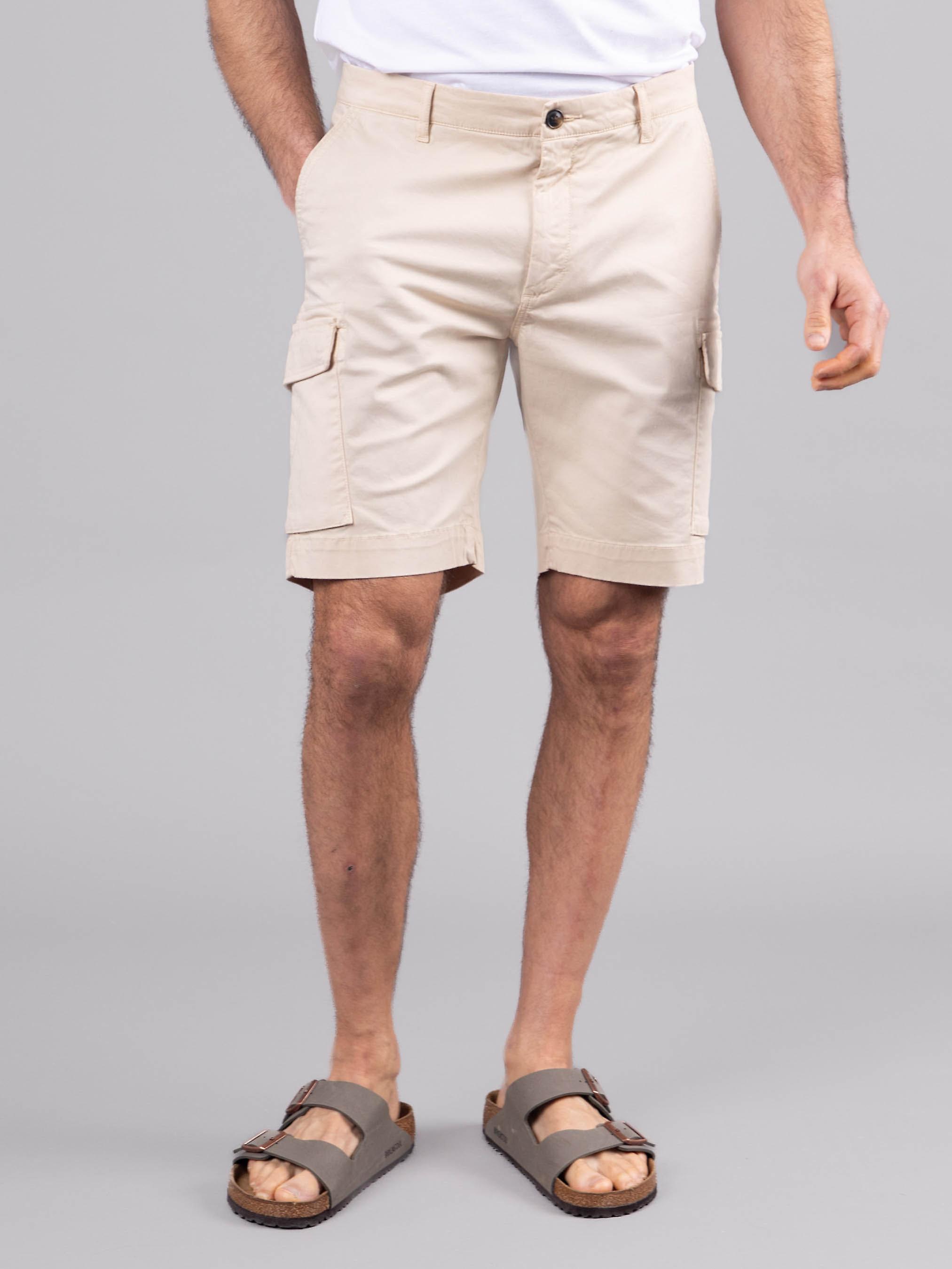 Lance Cotton Utility Shorts in Sand