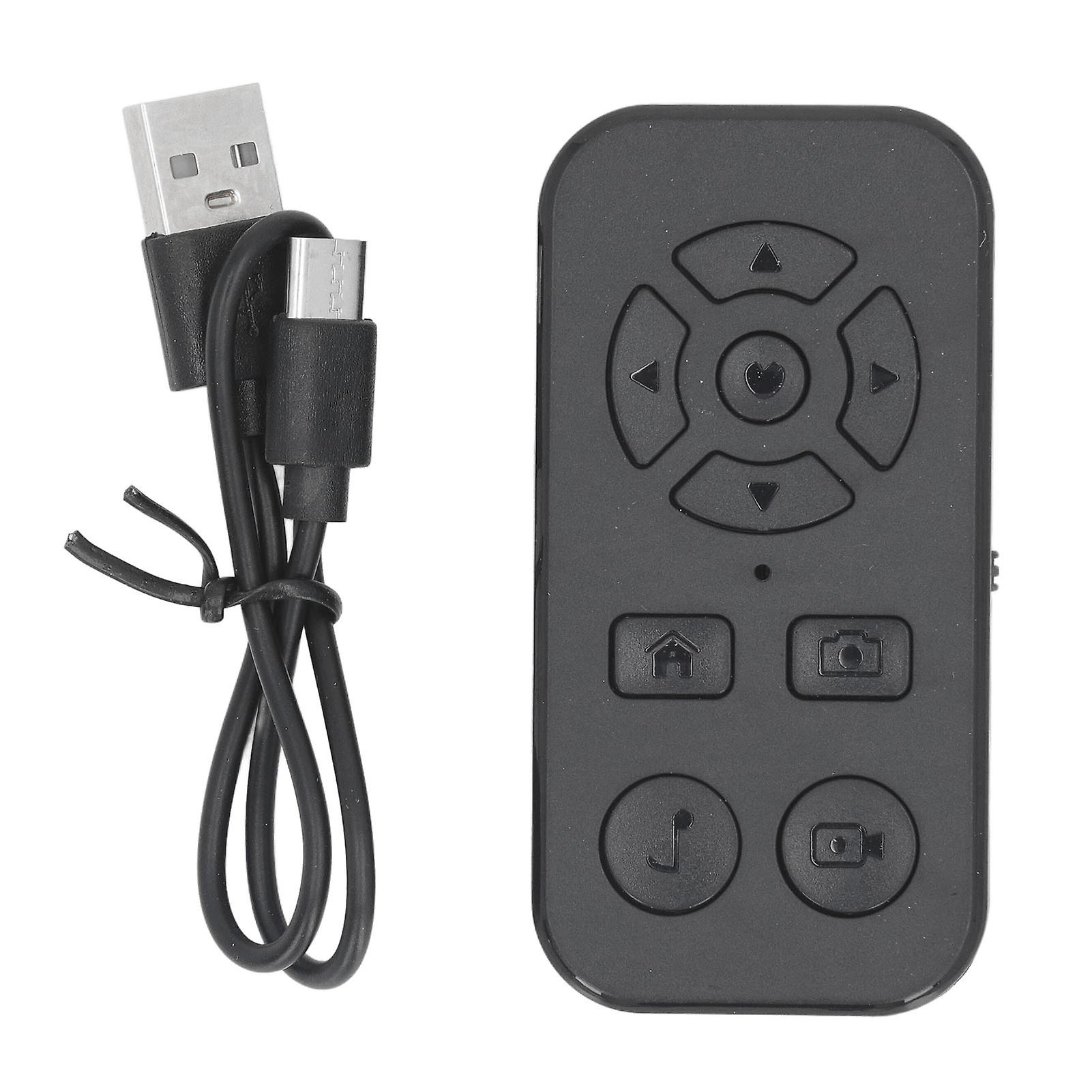 Bluetooth Remote Control Page Turner 9 Keys Smartphone Scrolling Rechargeable Wireless Self Recording Video Clicker