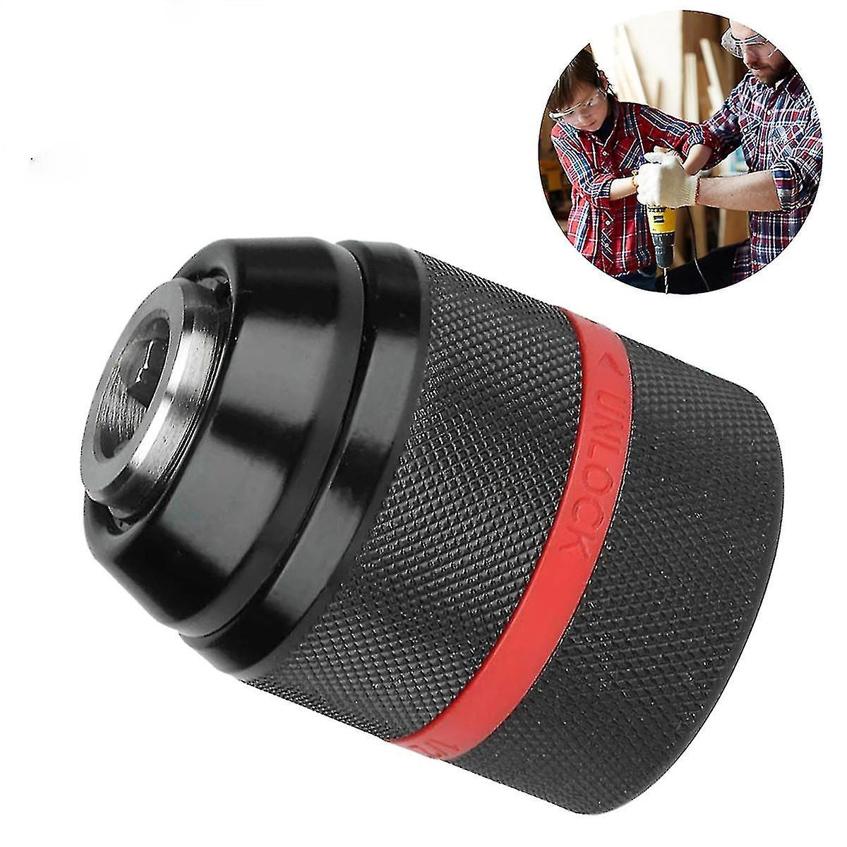 Metal Keyless Drill Chuck Hex Quick Change Adapter Converter - 13mm