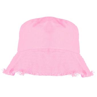 Summer Bucket Hat for Women Big Wide Brim Outdoor Soft Cotton Solid Color Sunhat