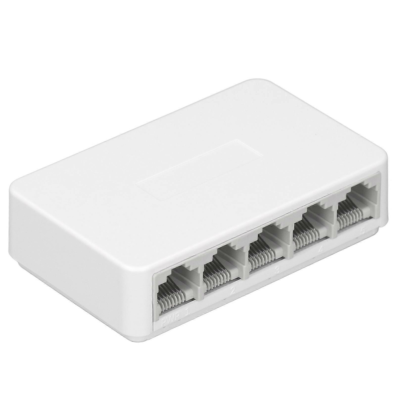 Ethernet Network Switch 5 Ports Ethernet Splitter 1.0Gbps Network Switch Hub for Home US Plug 100?240V