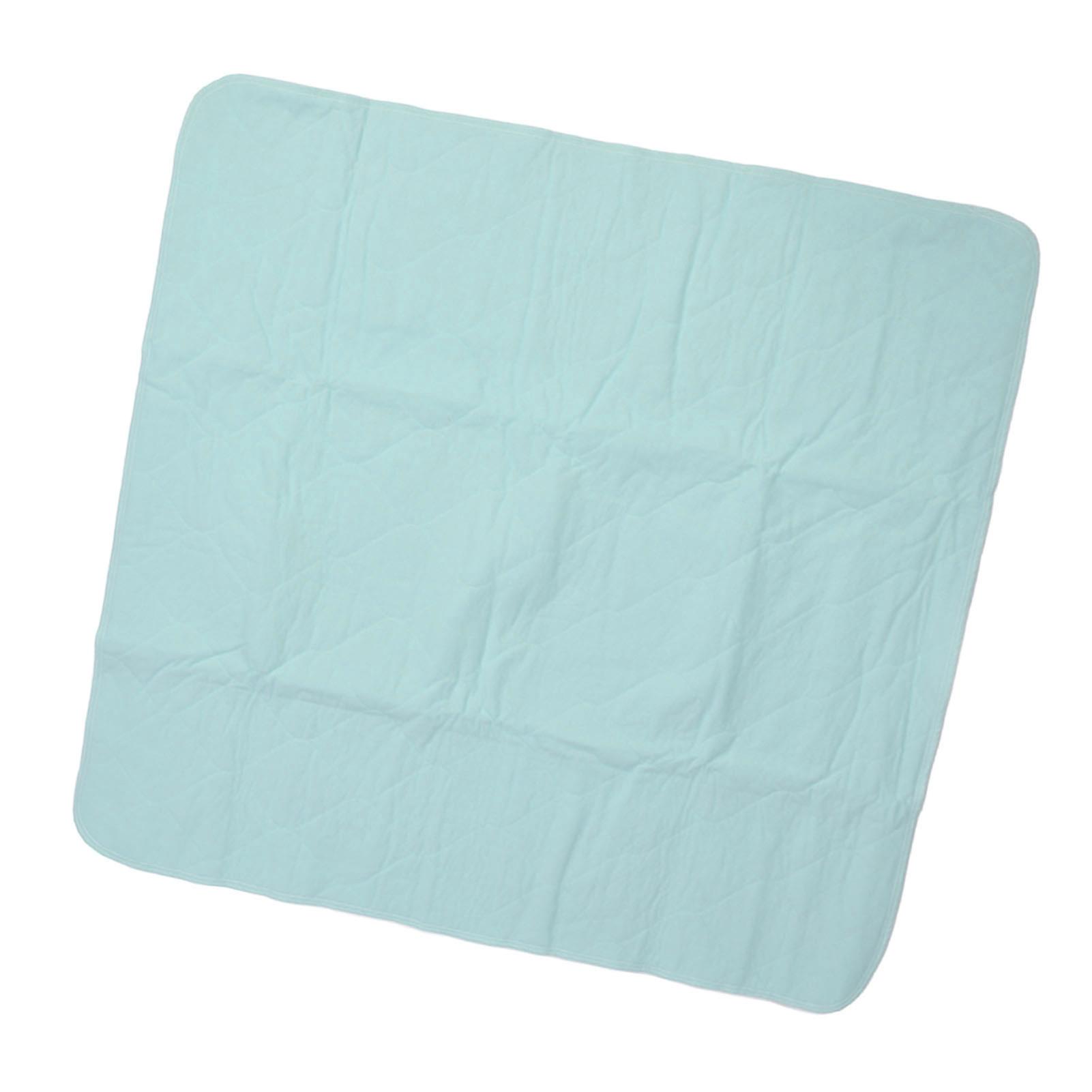 Waterproof Bed Pad 394g Soft Washable Absorbent Mint Green