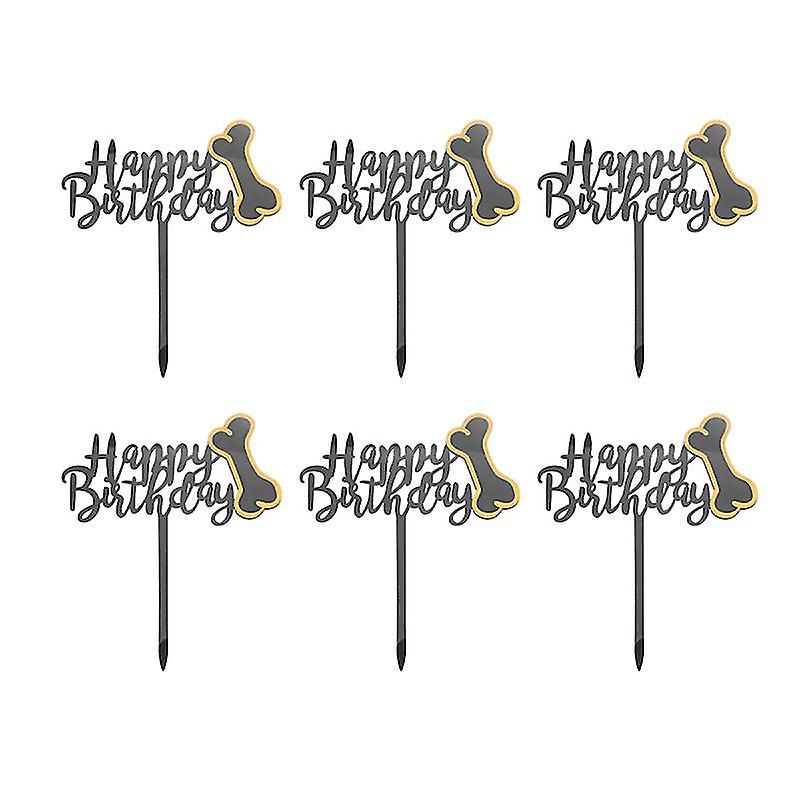 6pcs Creative Cake Topper