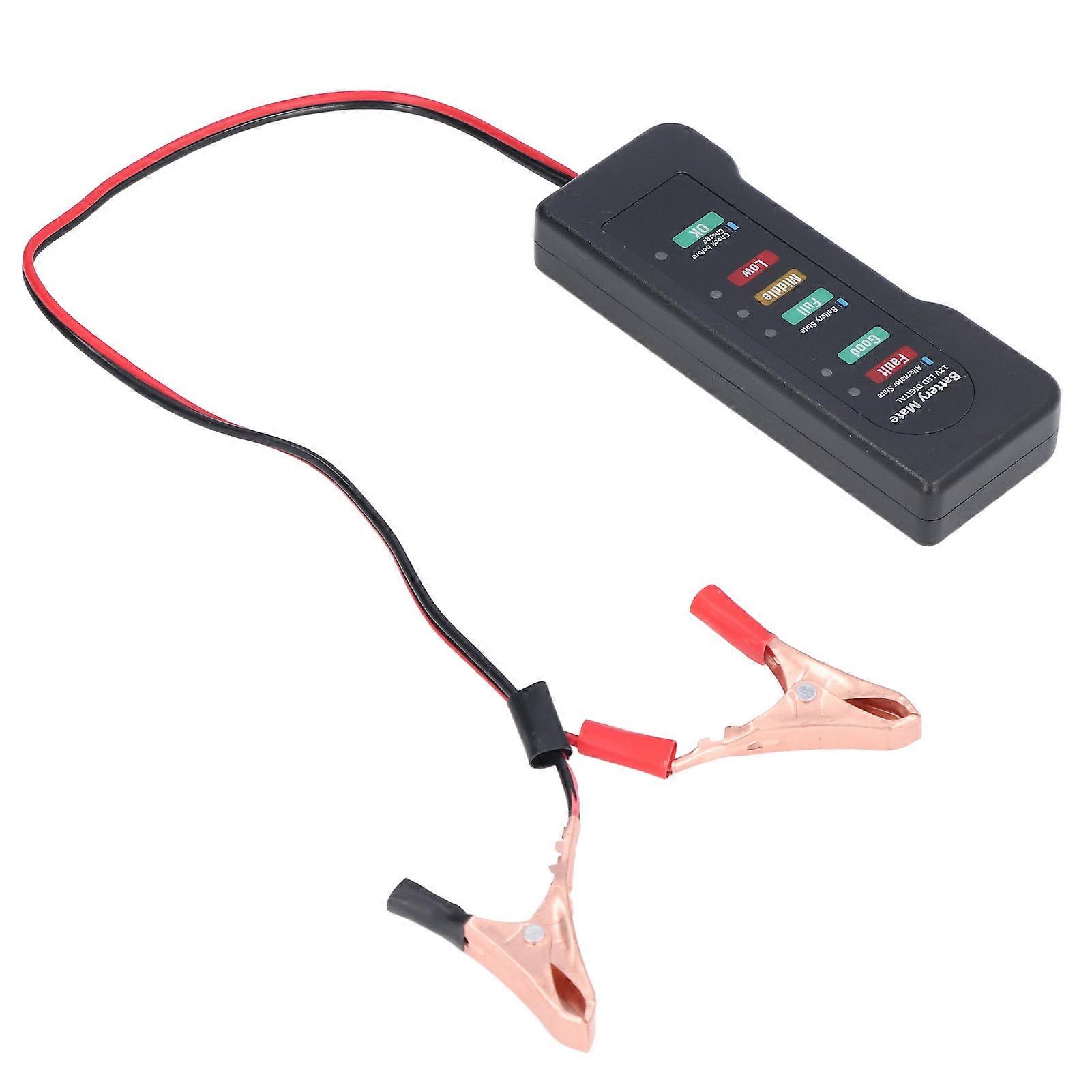 Car Battery Tester 12V Battery Analyzer Reverse Protection Function Good Electrical Conductivity High Sensitivity