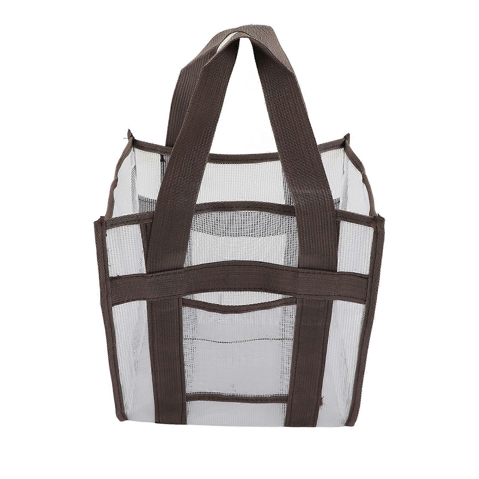 حقيبة قماش أكسفورد شبكية محمولة سعة كبيرة للأطفال قذيفة حقيبة عقد لحمام السباحة على الشاطئ في الهواء الطلق S