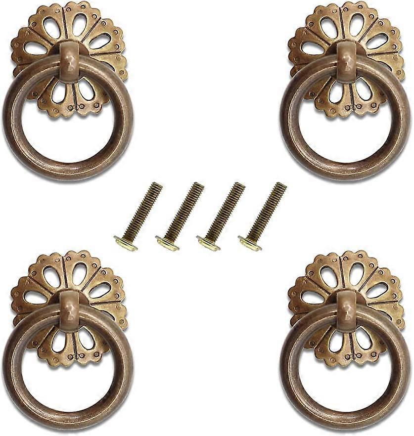 Furniture Knobs, 4 Pieces Cabinet Knobs Hollow Door Handle with 4 Screws Drawer Handle
