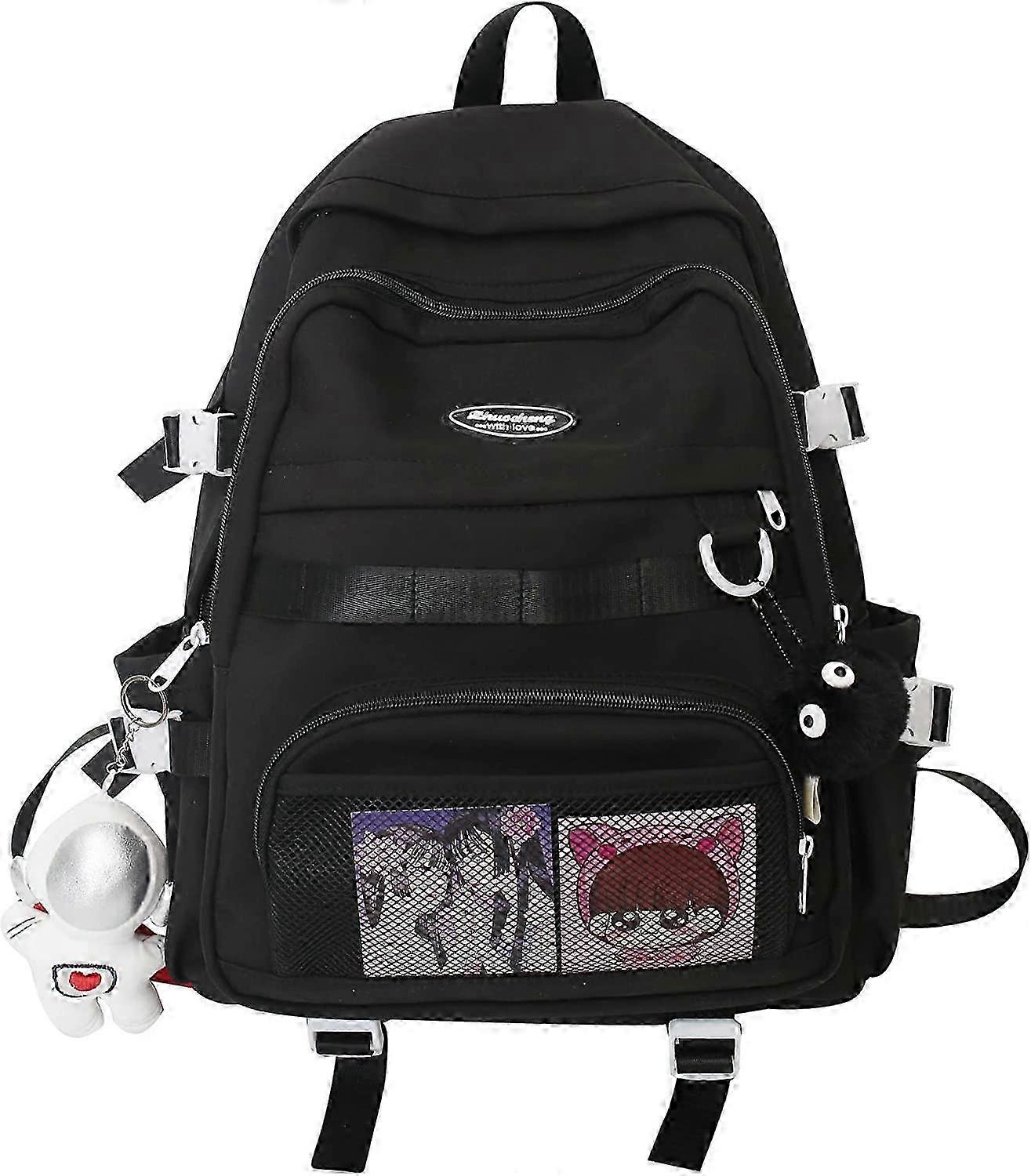 Cute I Backpack For I Backpack With I Pin And Accessories Backpack Cute Aesthetic Backpack ()