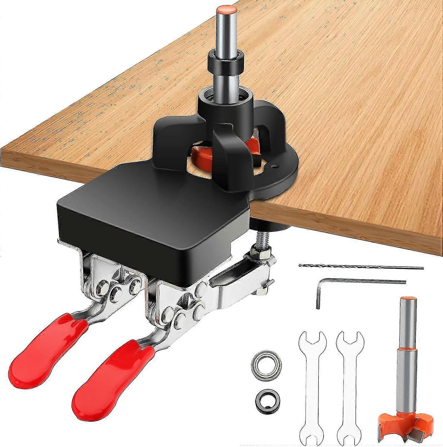 35mm Hinge Jig for Cabinets and Wardrobes, Concealed Hinge Drill Guide Locator