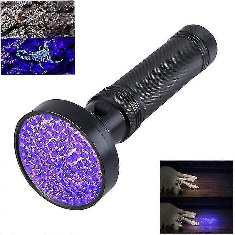 100led Uv Flashlight Fluorescent Agent Detection Lamp