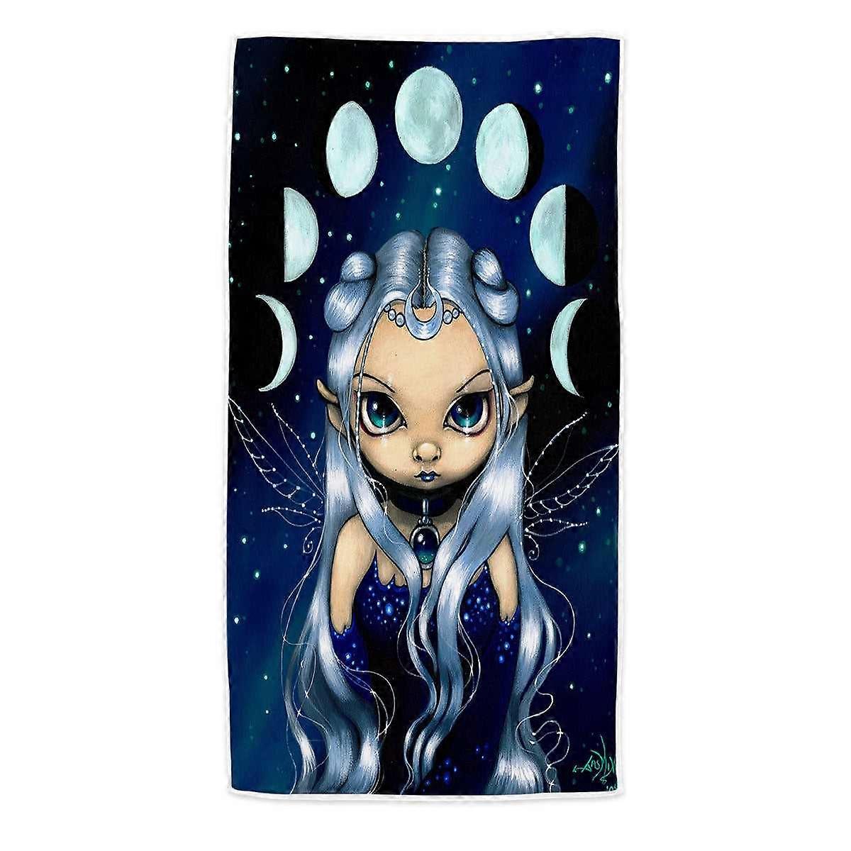 Elf Fairy of the Changing Moons Microfiber Beach Towel