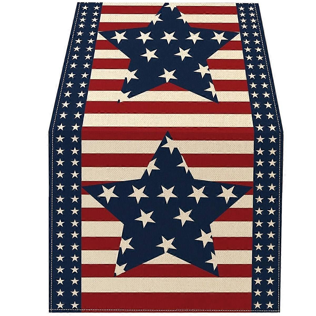 独立記念日7月4日テーブルクロススターデコレーションホリデーデコレーションキッチンテーブルデコレーションインテリアタイプA