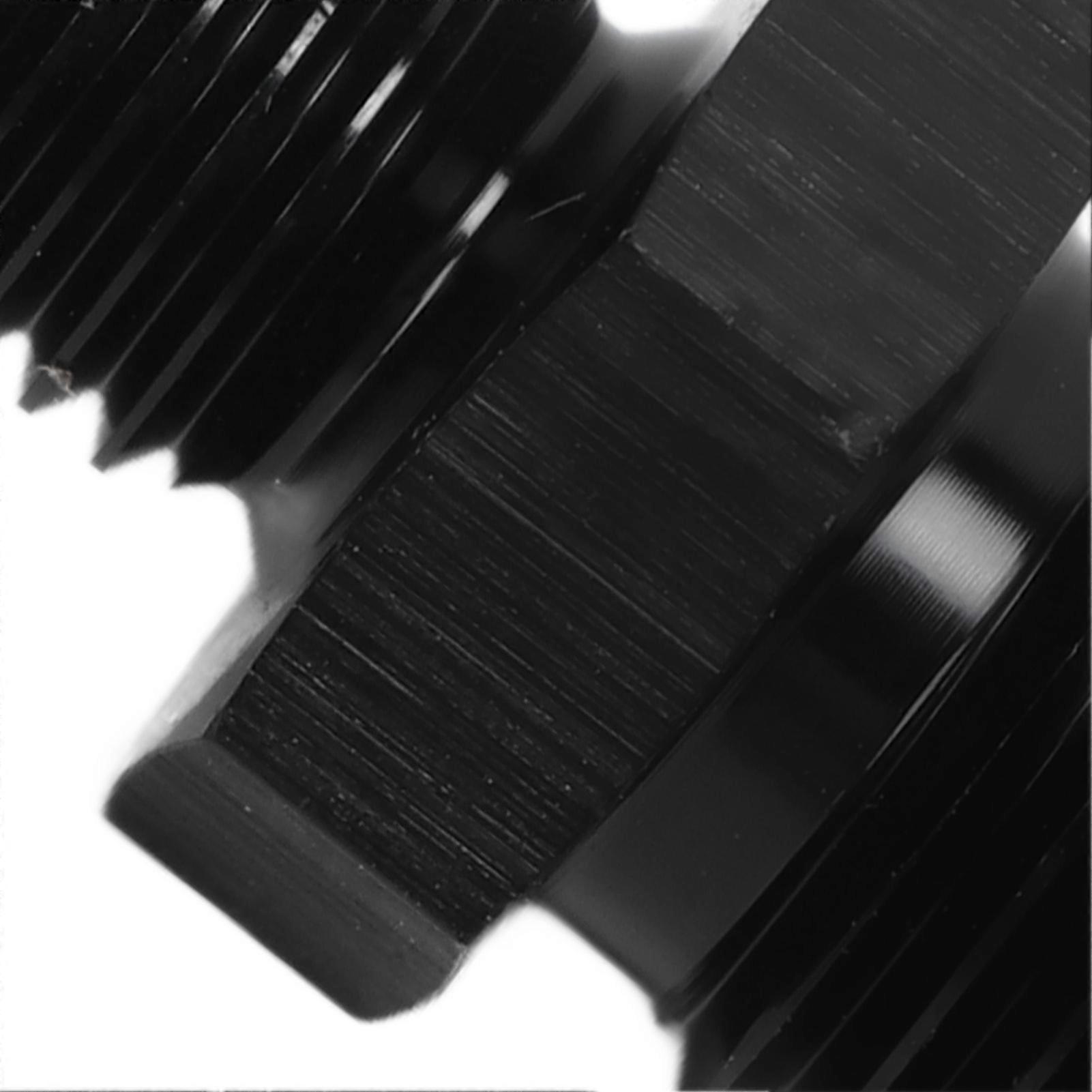 1 Pair AN4 to M8 Oil Cooler Fitting Adapter Black Universal Cooler Hose Fitting for Car