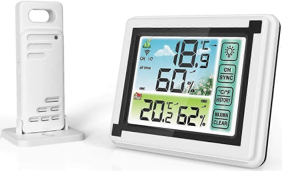 Digital Weather Station Wireless Hygrometer Thermometer Weather Forecast with Remote Transmitter