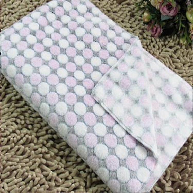 blanket dots printed breathable warm sleeping flannel cushion soft