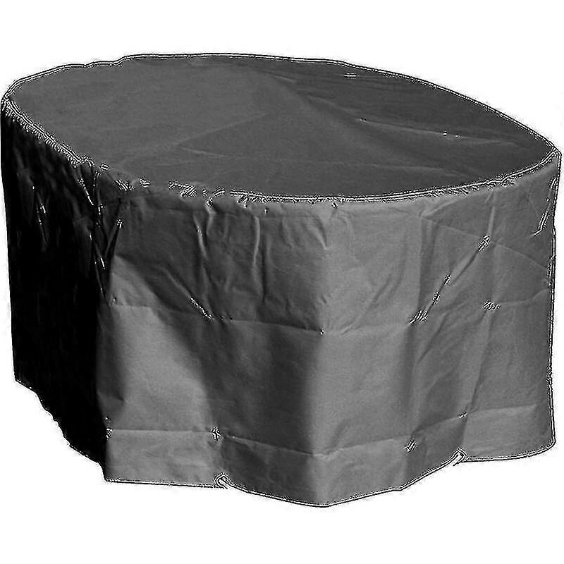 Protective Cover for Oval Table 180 x 110 x 70 cm Anthracite