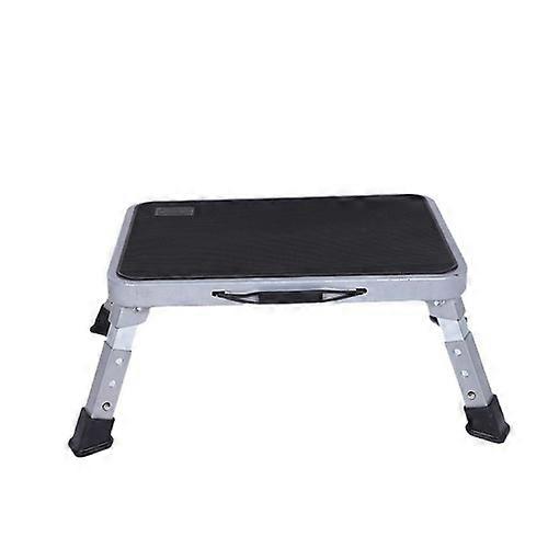 Step Stool Portable Folding Metal Foot Stool Compact One Step Ladder for Kitchen