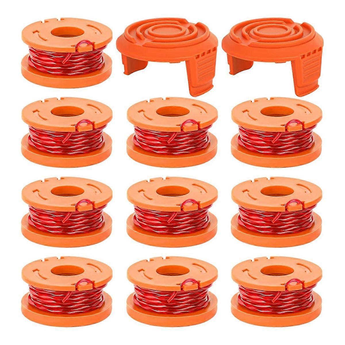 Trimmer Spool Line for ,12 Pack WA0010 Edger Spools Replacement for , Trimmer Line Refills 0.065 Inch for