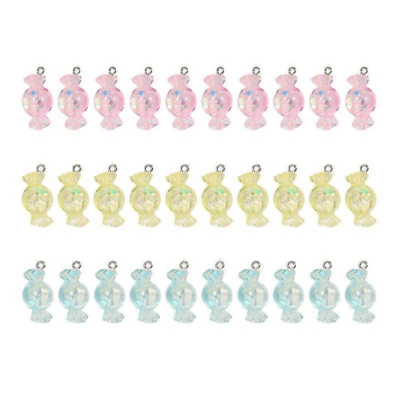 30pcs Resin Candy Charms