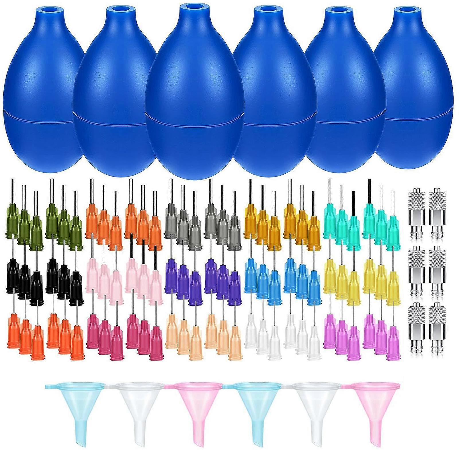 108Pcs Pottery Tools with Slip Trailer Bottle Assorted Fine Tip Needle Replacement Filling Funnel Connector Precision Applicator Glaze Bottle Clay DIY