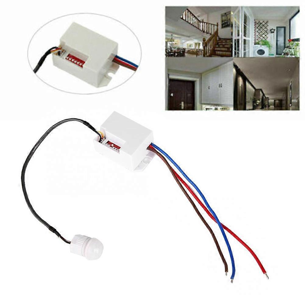 Light Switch PIR Sensor Detector Mini Recessed Motion Occupancy Rest Dips 6m 800W Ceiling 220-240V/AC 360 Home