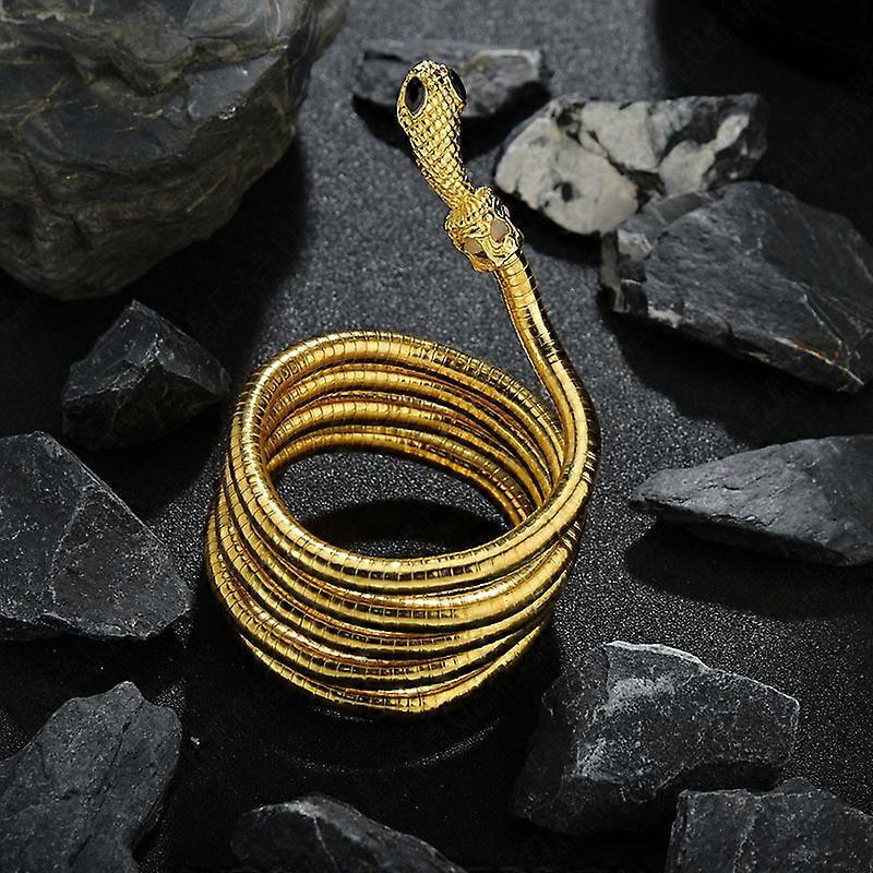 Simulation Snake Bracelet Necklace Creative Bendable Multi-Purpose Punk Metal Animal Hand