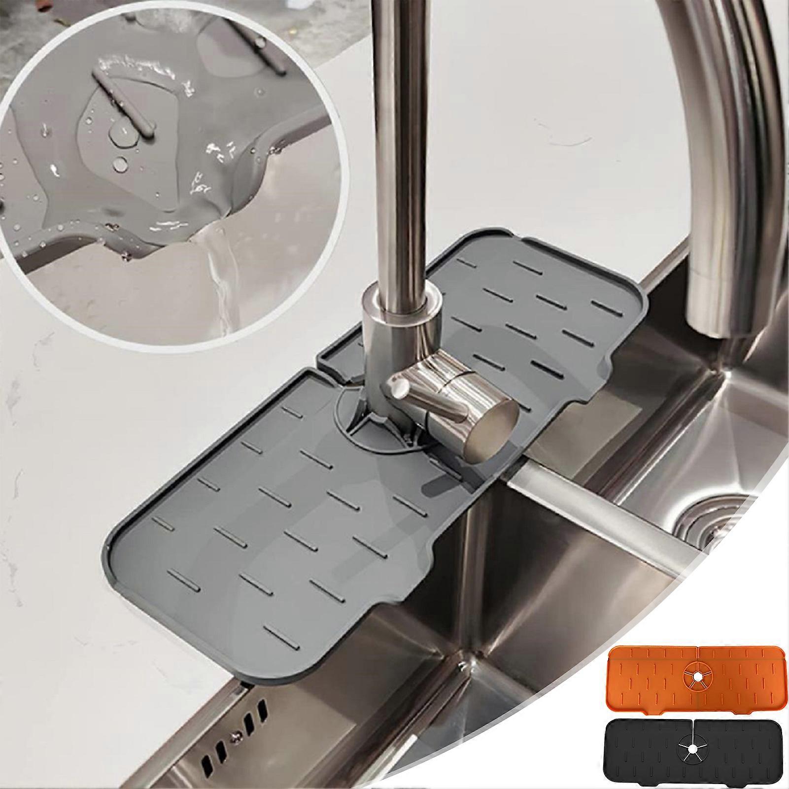 Faucet Splash Proof Silicone Pad Kitchen Sink Splash Mat for Kitchen Bathroom