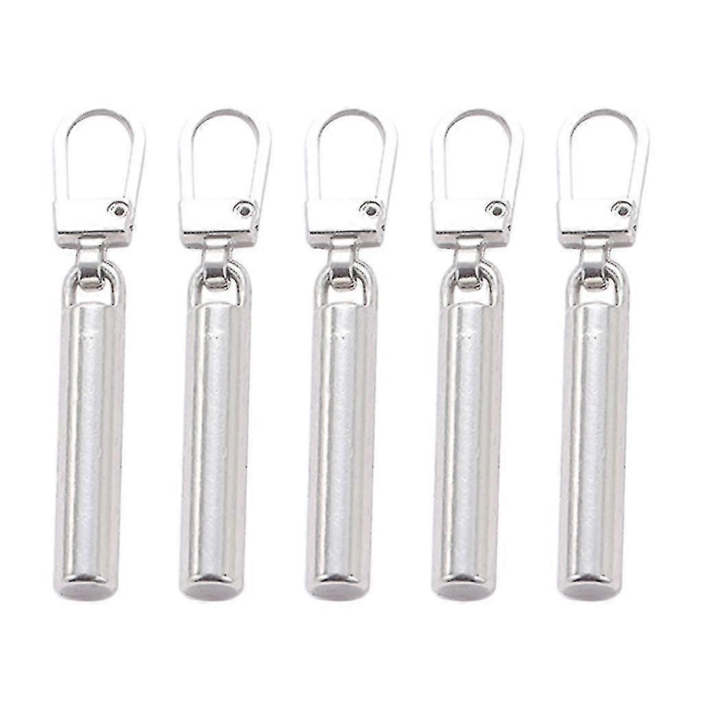 5pcs Zipper Pull Replacement Metal Zipper Mend Fixer Zipper Tab Rep