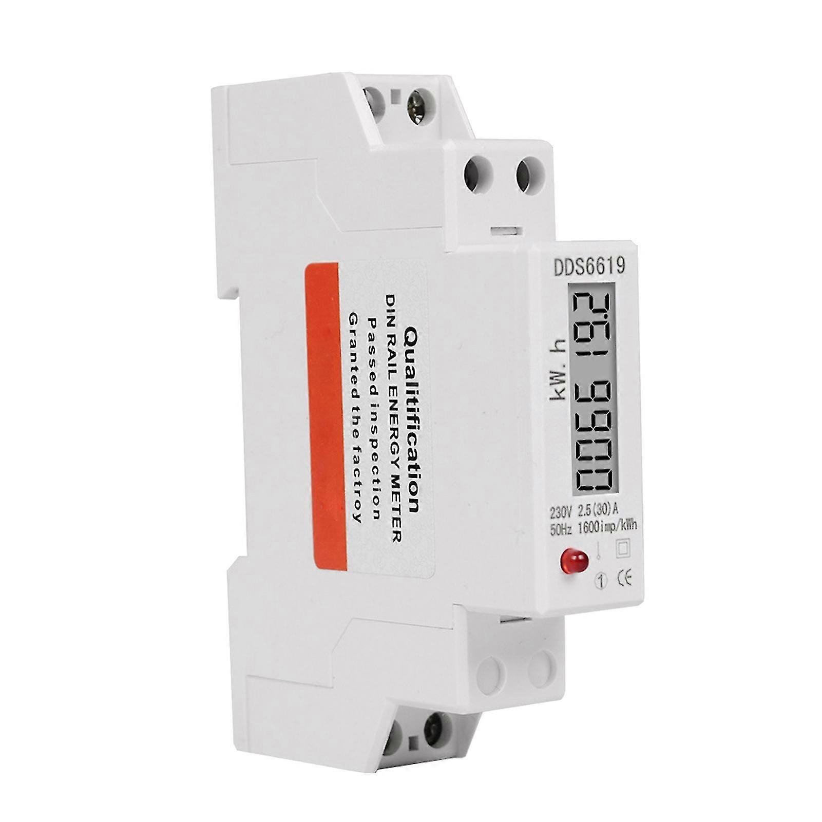 Overload Protection Current For DIN Rail Home Electricity Meter Single Phase