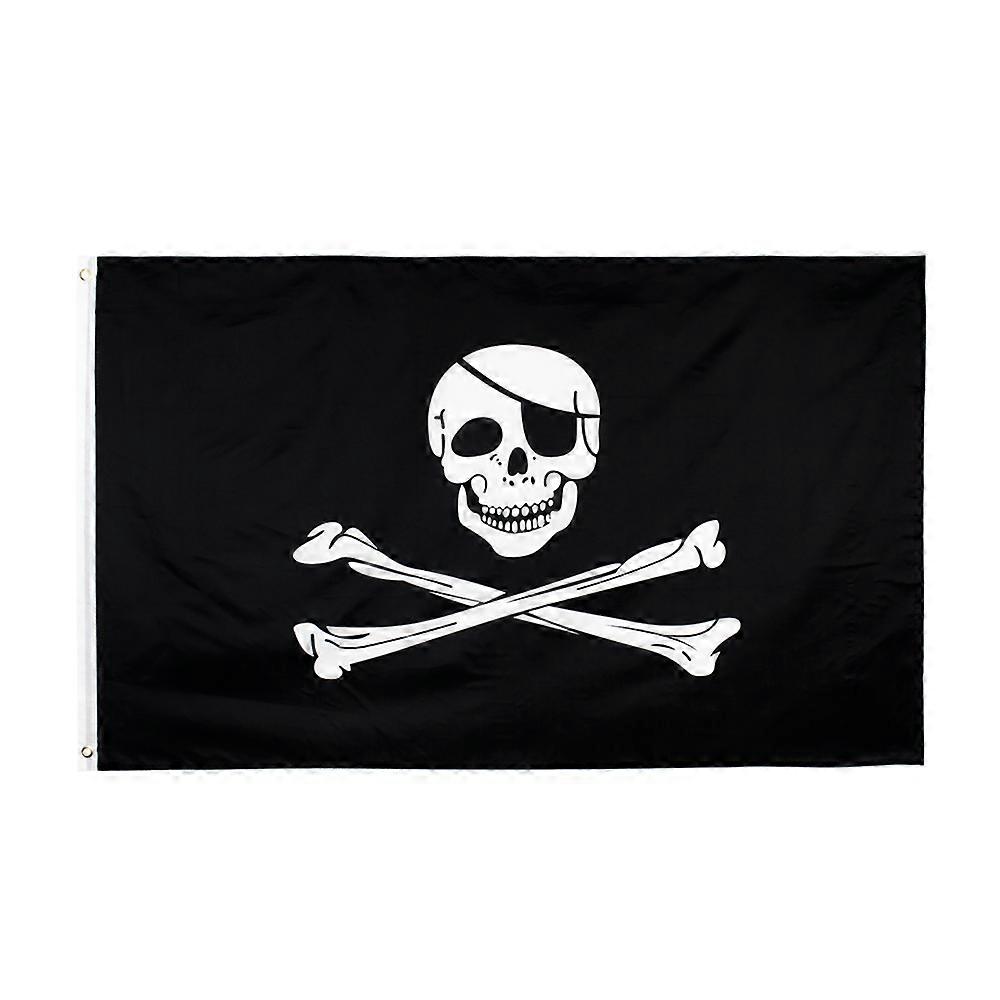 90*150cm Black Beard Blackbeard Edward Teach Pirate Flag
