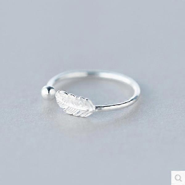 Open Feather Leaf Women's Ring