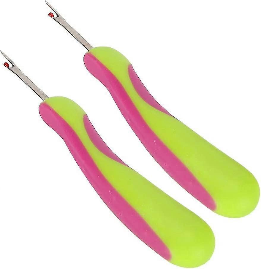2pcs Seam Rippers, 4.7in Stitching Thread Unpicker With Handle Thread Cutter Remover For Sewing Crafting Removing Hems & Seams