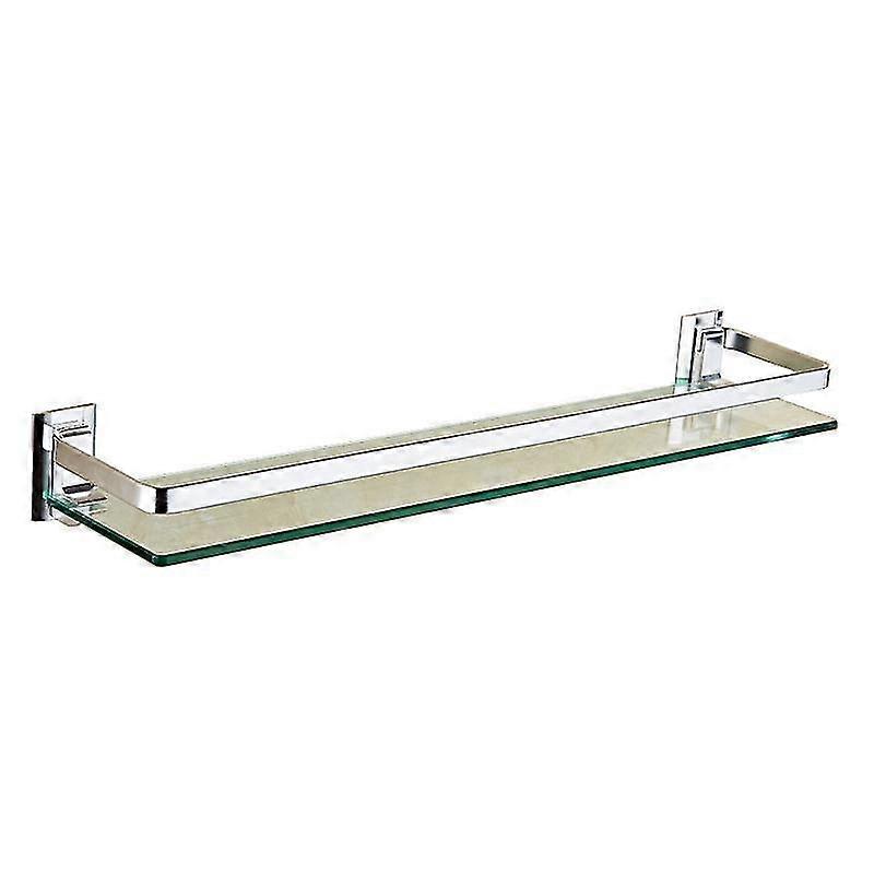 Tempered Glass Bathroom Shelf, Shower Wall Shelf 38cm