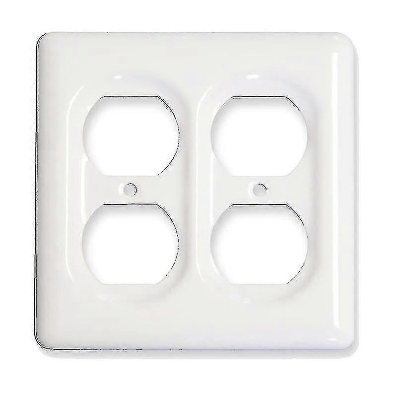 Compatible Withceramic Switch Plate, Switch Plate Cover,white - Duplex Receptacle