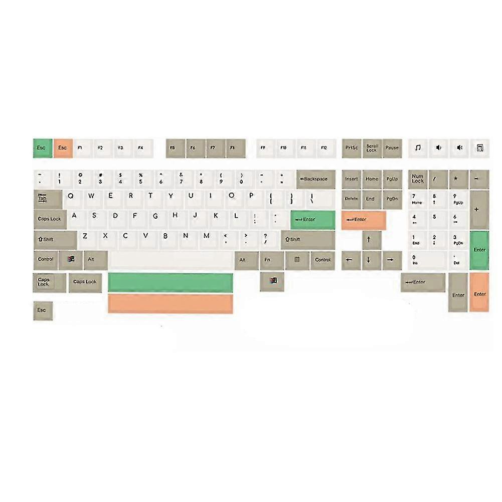 9009 Retro Ethermal Dye Sublimation Fonts Pbt 108 Keycap Cherry Profile For Mechanical Mx Switch Keyboard