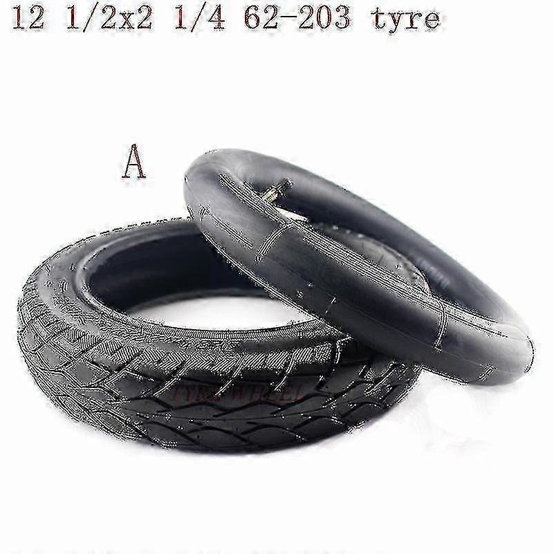 צמיג גלגלים 12 1/2x2 1/4 אינץ' 12 1/2 X 2 1/4 62-203 מתאים לקטנועים חשמליים רבים המונעים בנזין ואופניים חשמליים מתקפלים