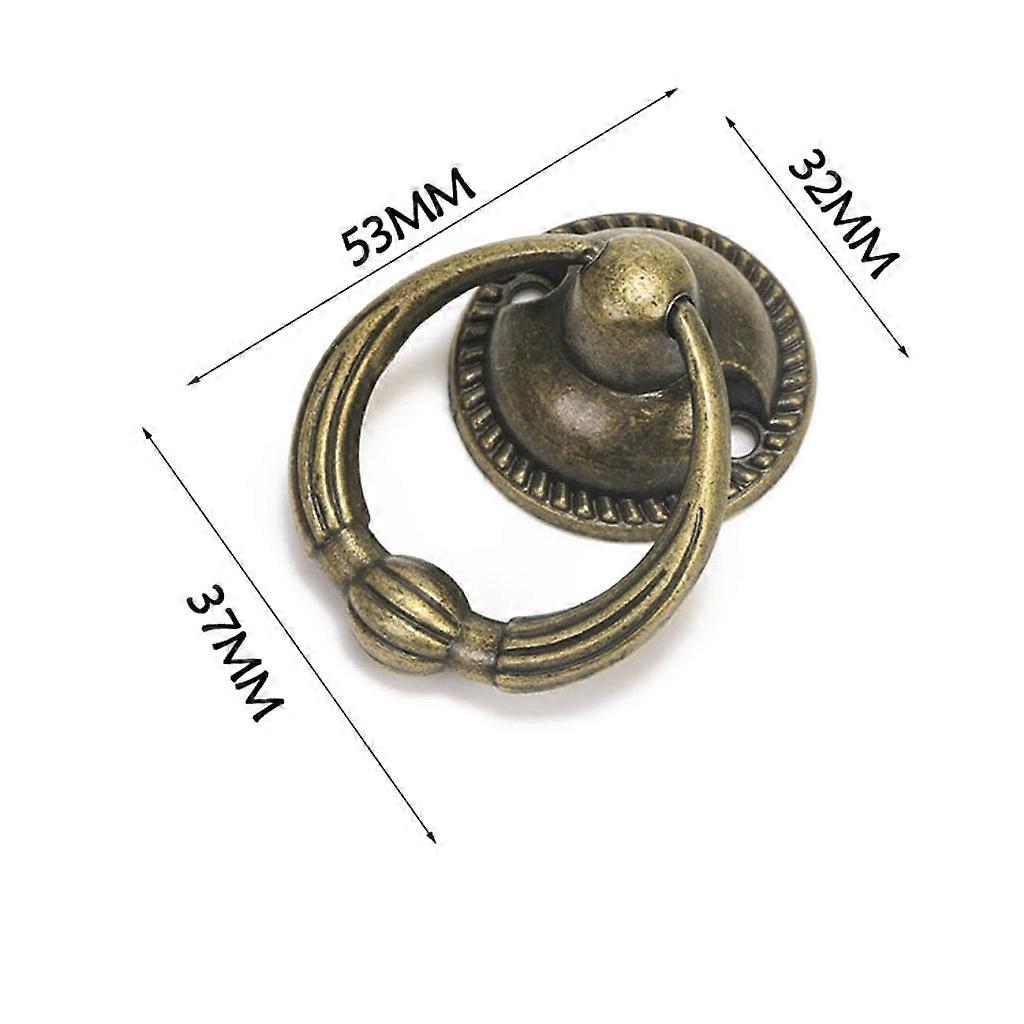 Mini Cabinet Drawer Pulls Antique Cupboard Handle Vintage Ring Pulls Durable