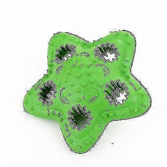 Fivepointed Star Dog Toy Chewing Rubber Toy With Molar Teeth Cleaninggreen