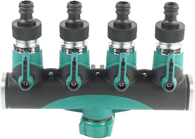 Tap Hose Connector 4 Way Tap Hose Pipe Tap Connector Garden Tap Hose Connector Garden Watering Hardware Hose Connector for Watering EUR
