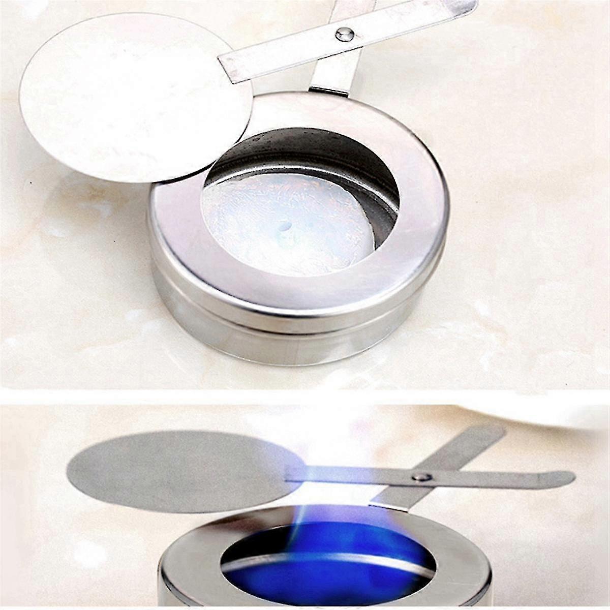 رف وقود الكحول مع غطاء أمان موقد كحول عمودي للبوفيهات وأحداث تقديم الطعام القدرة على التكيف مع الصلبة والسائلة