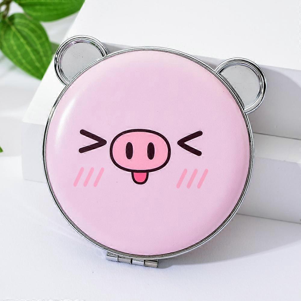 1pc Pig Shaped Foldable Mirror Portable