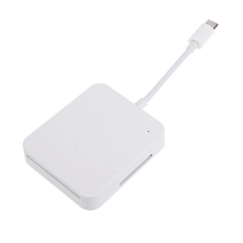 Type C Memory Card Reader for Cameras Supports CF SD Micro SD SMCards Reading