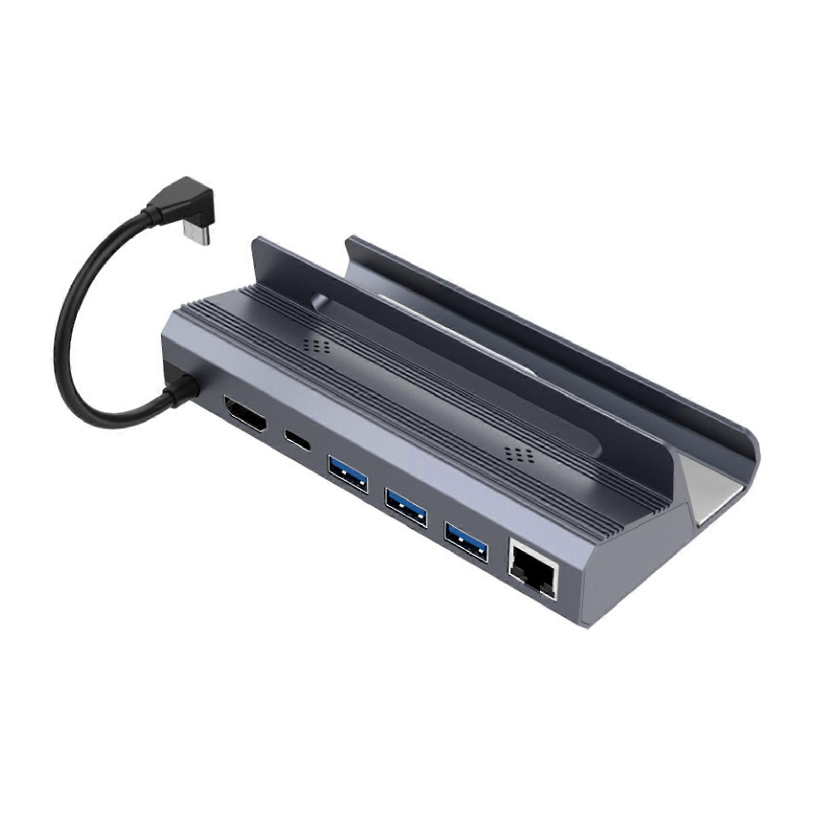 Steam Deck Dock High Speed 4K 60Hz 1000Mbps Data Transmission Multiport 6-in-1 Docking Station with HDMI-compatible for Valve Stream Deck KAESI