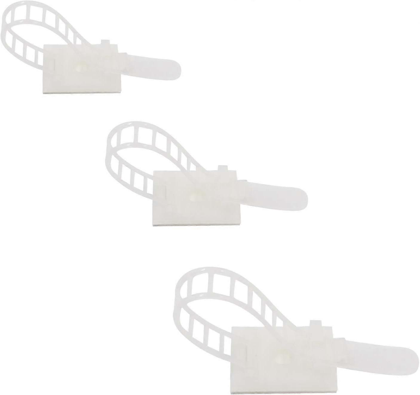 60 Pack Cable Ties, Cable Ties, Adhesive Cable Ties, Optional Adjustable Nylon Cable Ties for Cable Management (White)