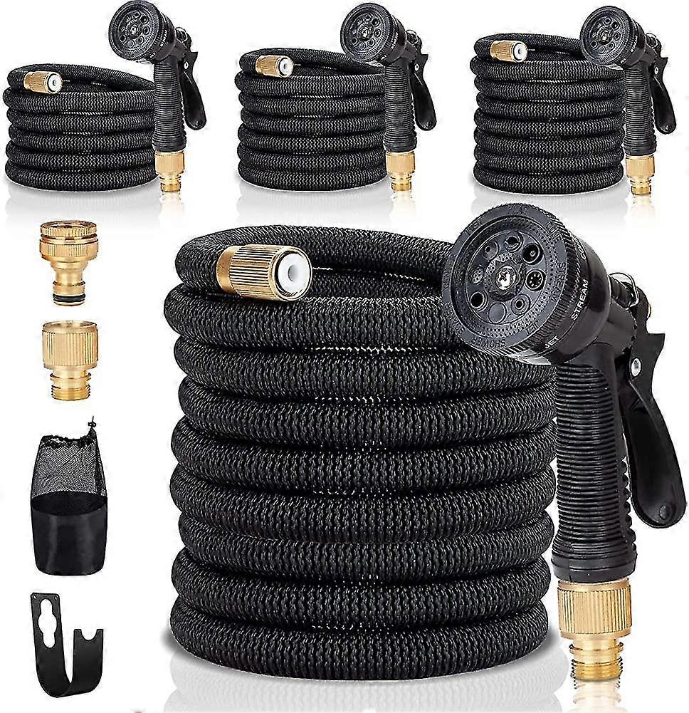 مرنة خرطوم حديقة مرنة خرطوم 30m / 100ft، فوهة متعددة الوظائف، والنسيج