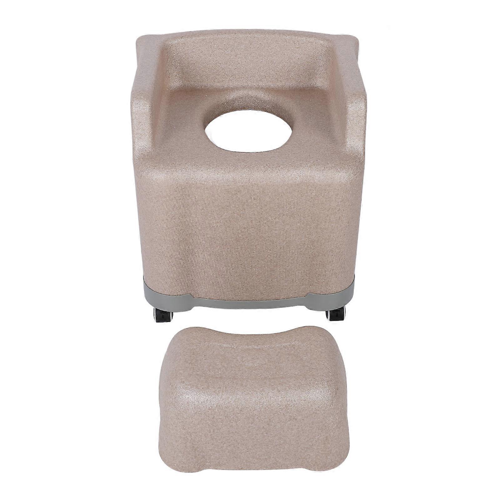 Bedside Commode Chair Soft Foam Shower Commode Wheelchair Shampoo Chair ...