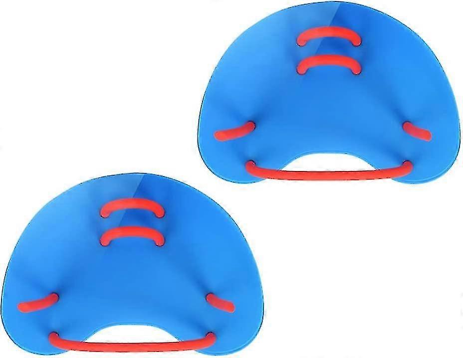 Adult Unisex Technical Paddle Swimming Scuba Thin Hand Fins Pool Swimming Paddle Hand Paddle Blue