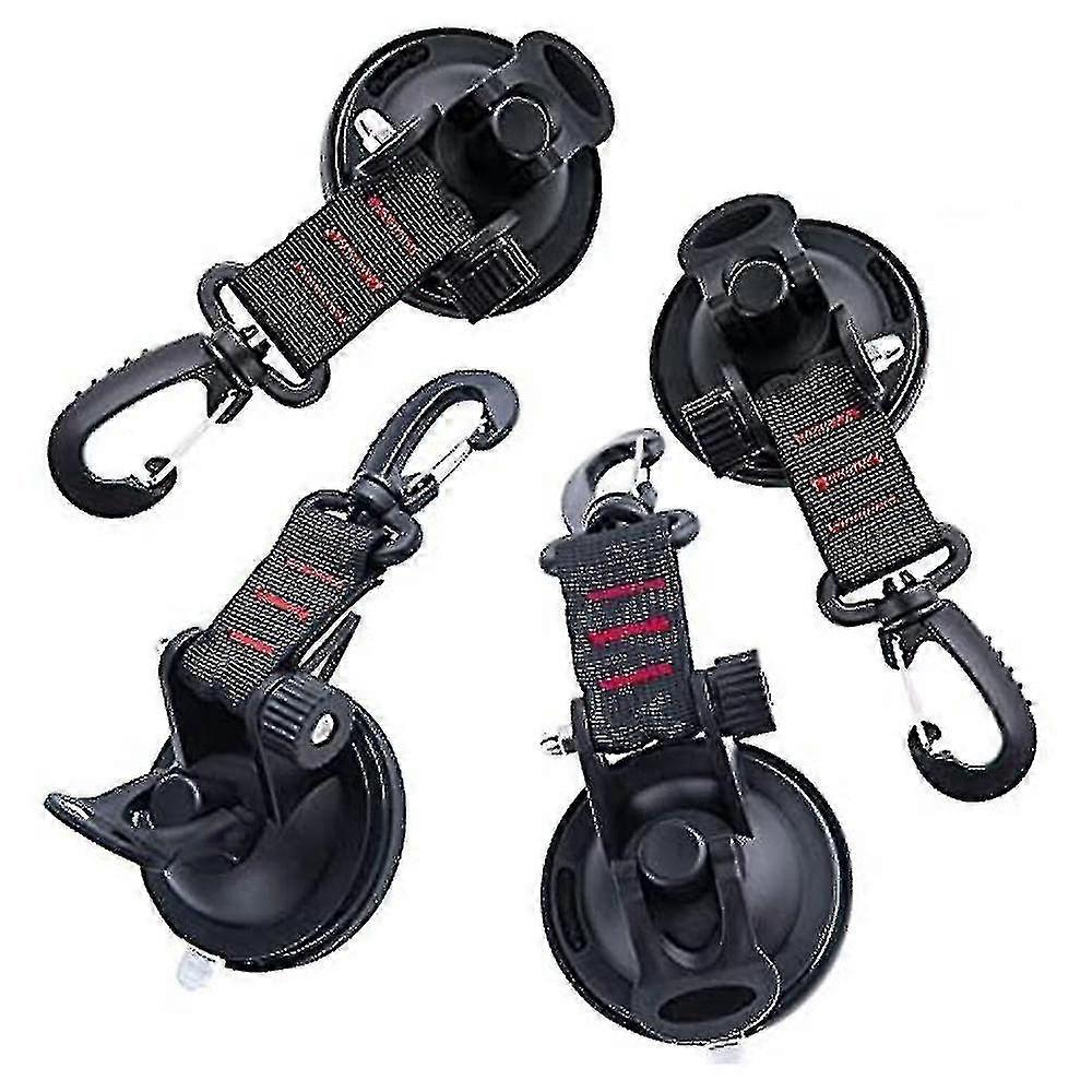 4 Pack Anchor Suction Cup Anchor With Suction Cup Mount For Car Camping Tarp Multifunction Suction Cup Accessory For Tents As Car Side Awni