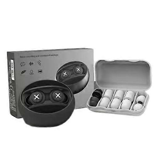 Sleep Noise Cancelling Earplugs Silicone Black Soundproof Professional noise Ear Plug Anti Snore Memory Foam Tapones Para Dormir
